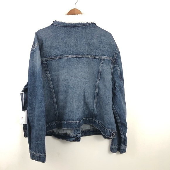 GOOD AMERICAN Boyfriend Denim Jacket Plus 18 - Picture 10 of 13